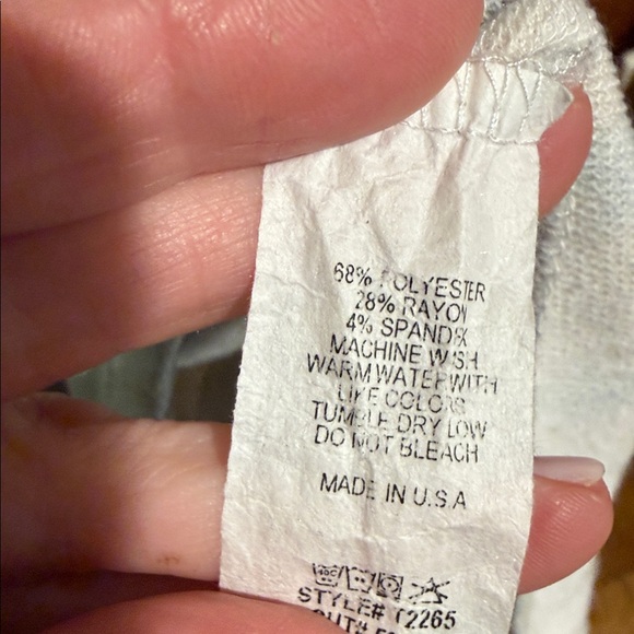 Vici Tie-Dye Lounge Top and joggers in sea foam green, gray & White - Picture 5 of 5